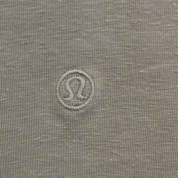 NWT Lululemon Classic Fit Cotton Blend T Shirt Dress Size 2 In Raw Linen - Picture 3 of 5